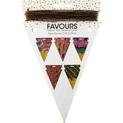 AussieSuperStore Art & Craft Essentials Paper Flags Decorative Banner Paper Flags Decorative Banner | Party Bunting | Craft Bunting | Paper Bunting 9323823194161 FAV17021